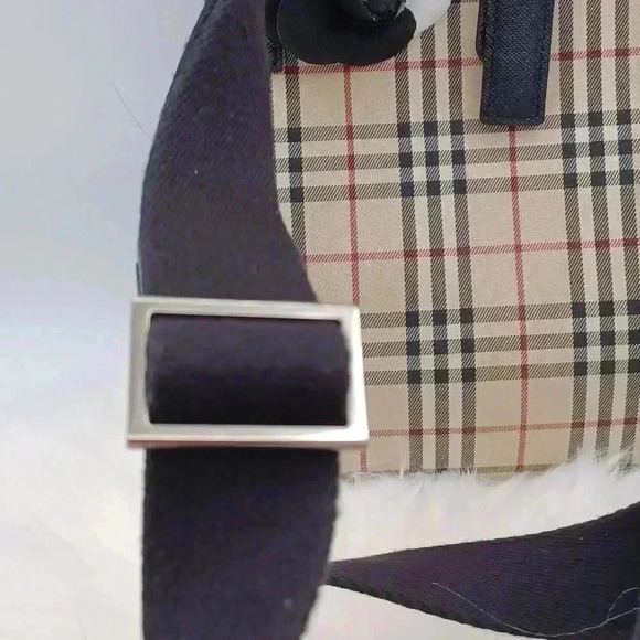 Burberry Nova Check Shoulder Bag Messenger Bag Diagonal Black Brown Flap - Picture 3 of 10